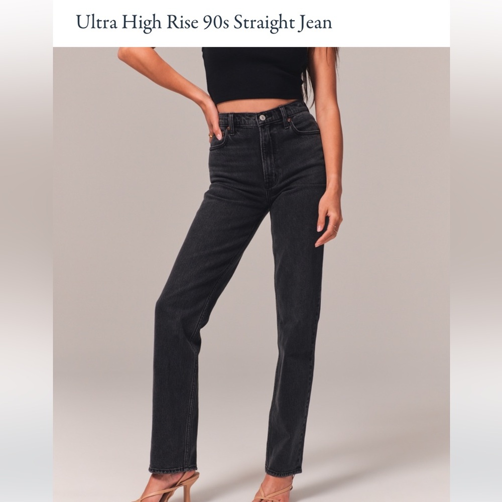 Ultra high rise 90s straight jean from Abercrombie